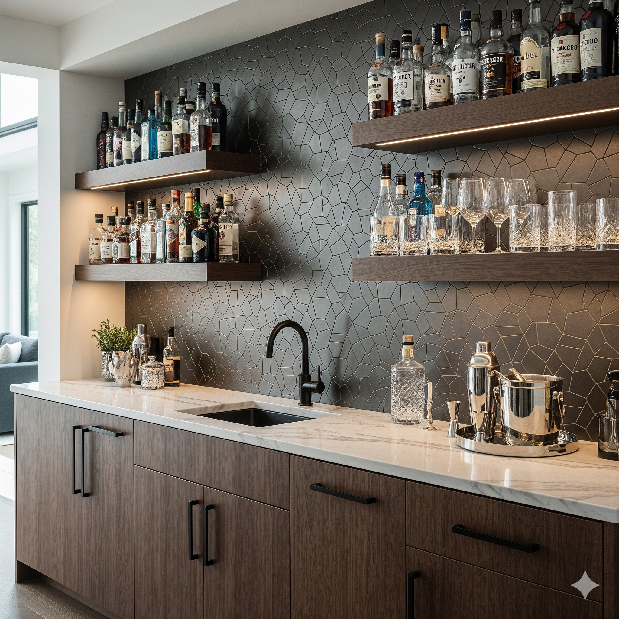 Map indicating the service area for Heritage Custom Interiors